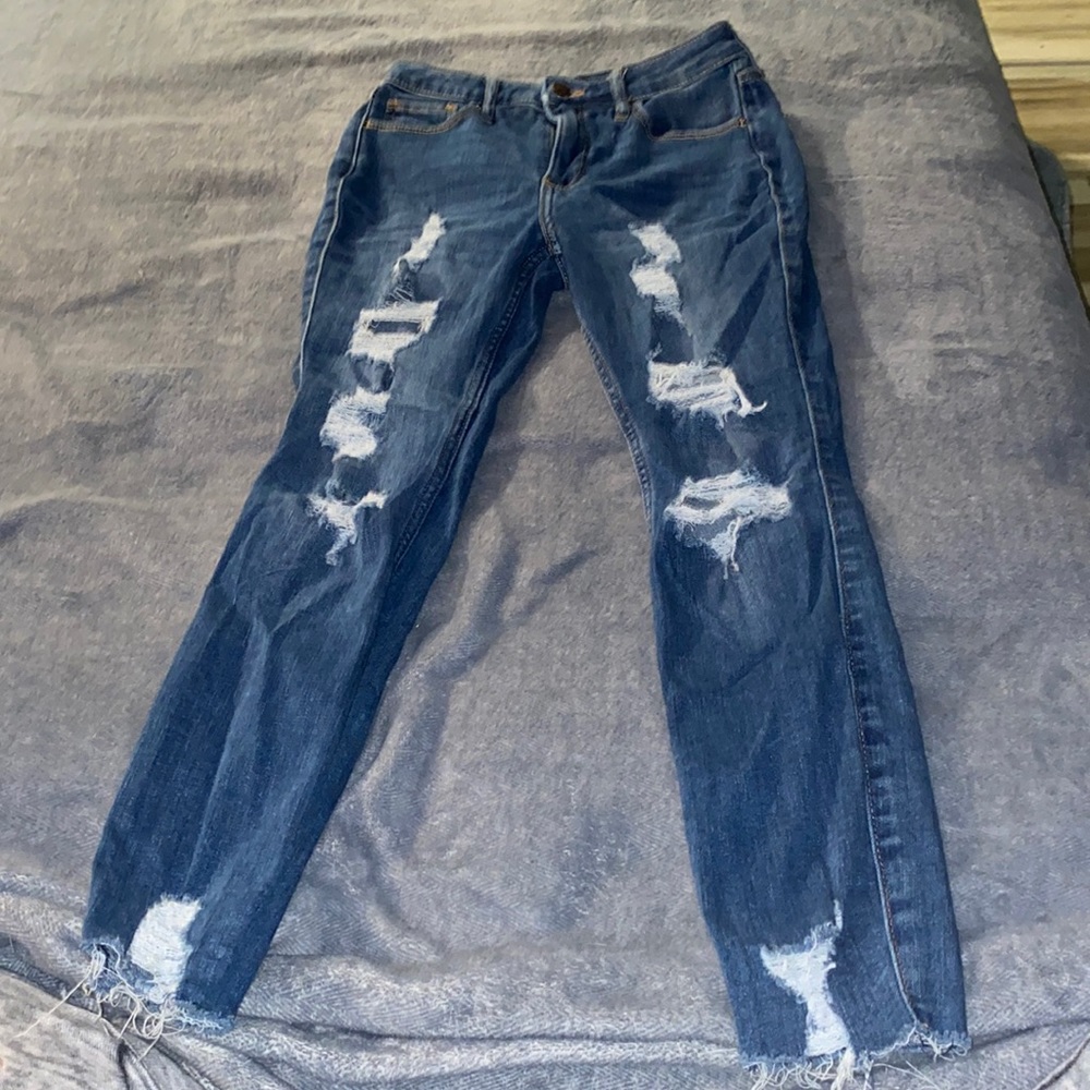 Hollister Curvy High-Rise Crop Super Skinny Jeans